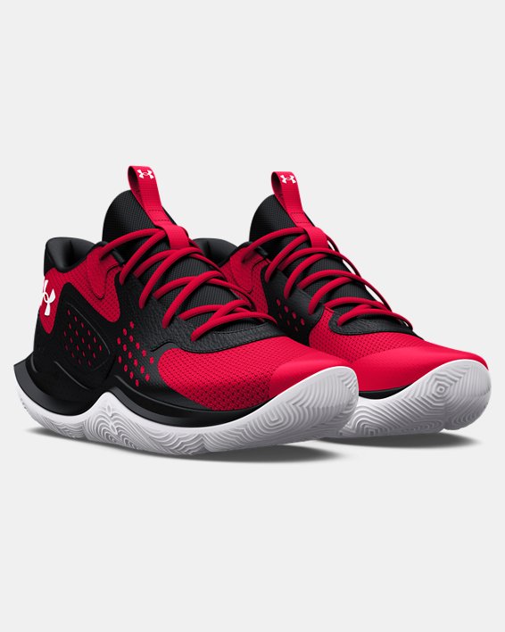 Unisex UA Jet '23 Basketball Shoes in Red image number 3